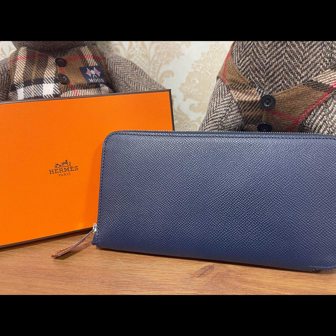 ガラスコーティング-エルメス ロングウォレット