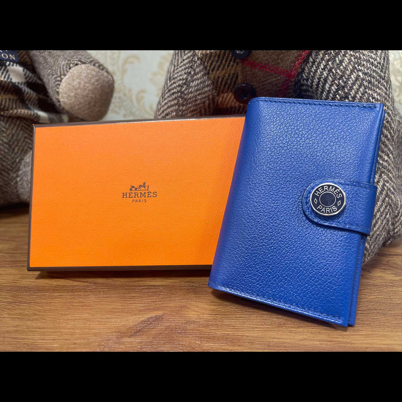 ガラスコーティング-エルメス カードフォルダー